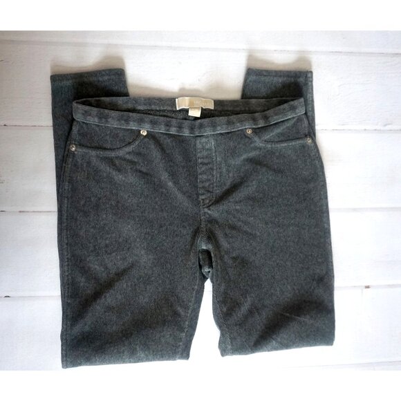 Michael Kors Women's Gray Corduroy Leggings – Size P/M - Picture 1 of 7